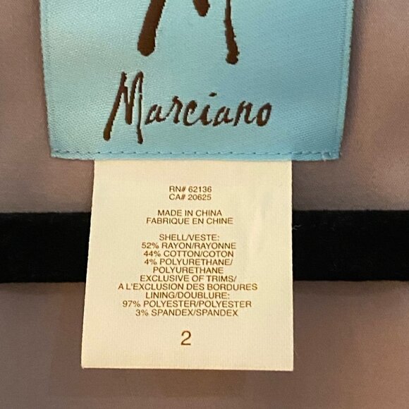 MARCIANO Short Sleeves Fitted Blazer Jacket with  Belt Mauve Pastel Size 2 - Picture 3 of 9